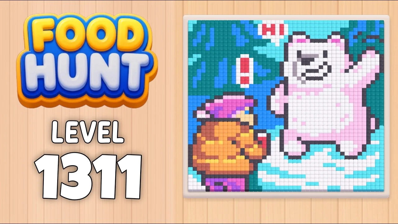 Food Hunt Level 1311 board layout