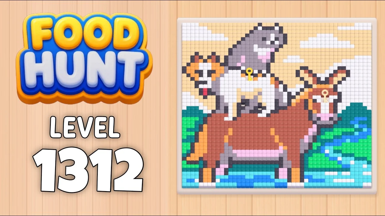 Food Hunt Level 1312 board layout