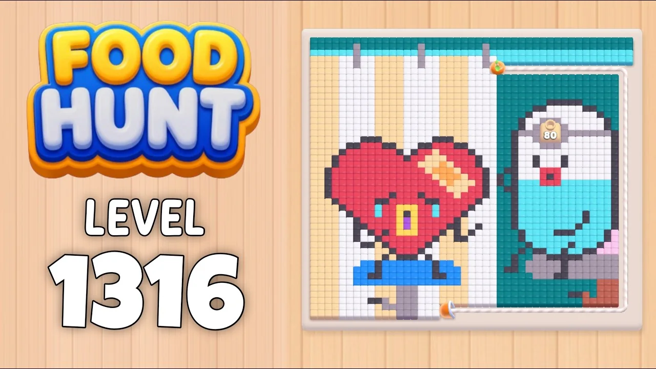 Food Hunt Level 1316 board layout