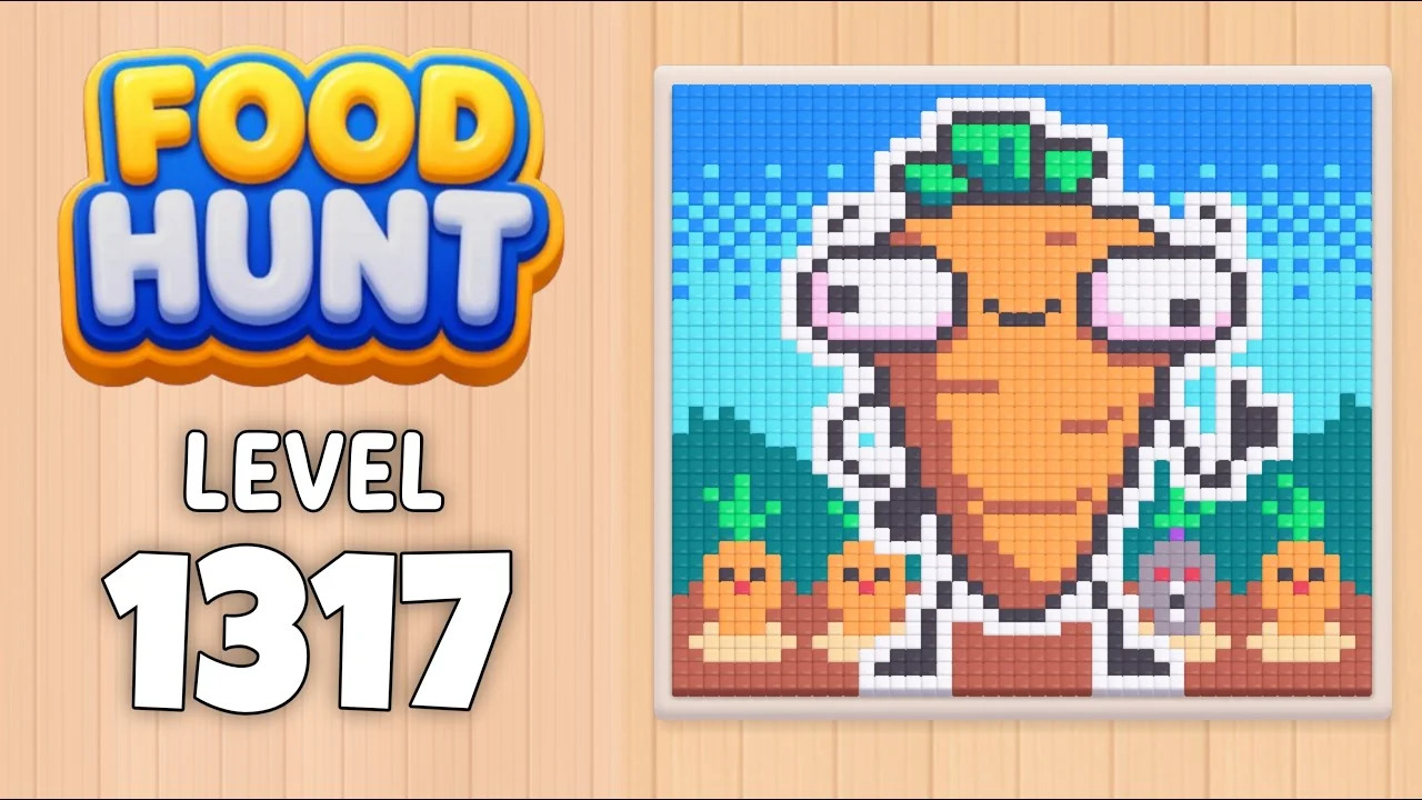 Food Hunt Level 1317 board layout