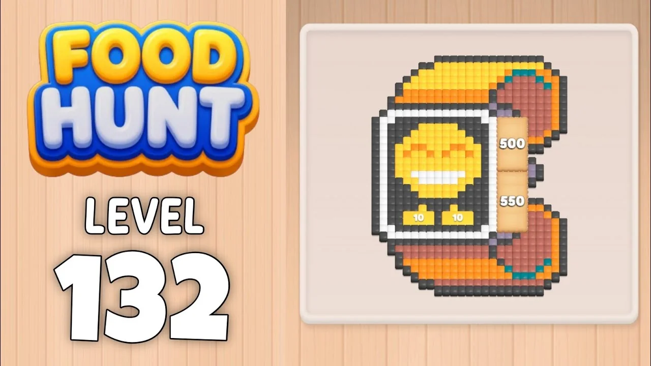 Food Hunt Level 132 board layout