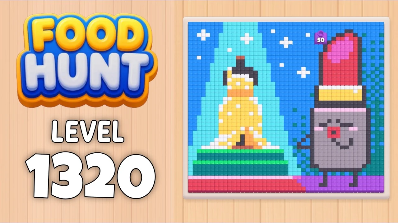Food Hunt Level 1320 board layout
