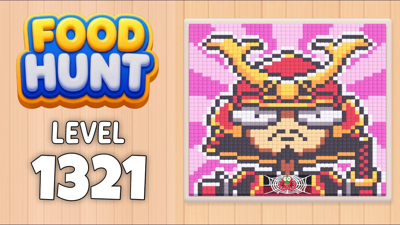 Food Hunt Level 1321 board layout