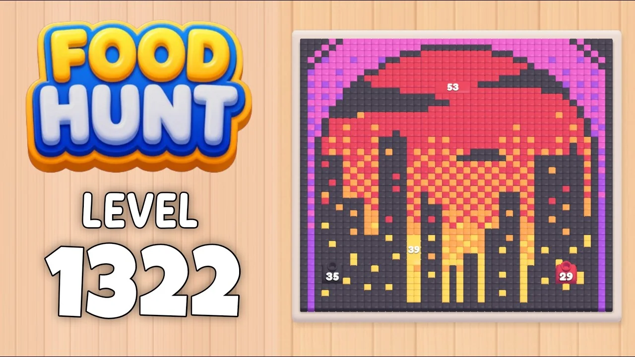 Food Hunt Level 1322 board layout