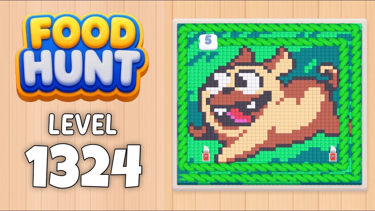 Food Hunt Level 1324 board layout