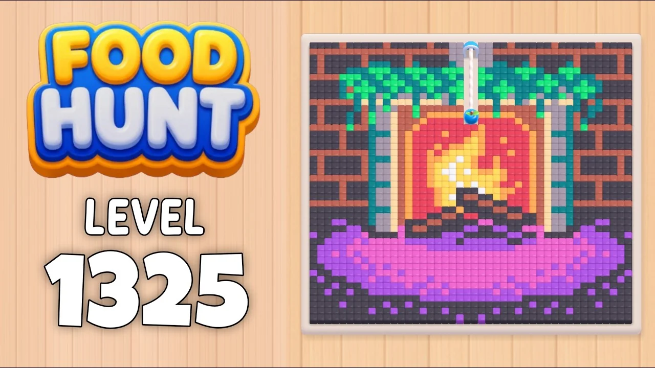 Food Hunt Level 1325 board layout