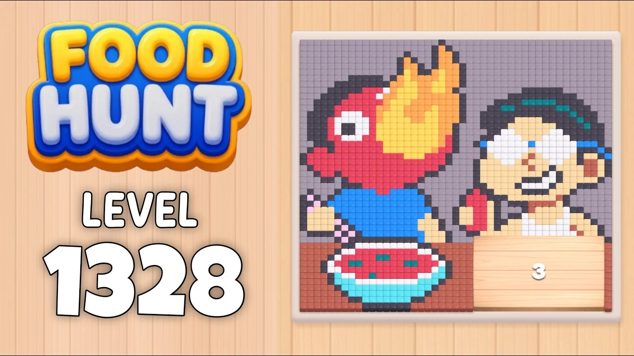 Food Hunt Level 1328 board layout