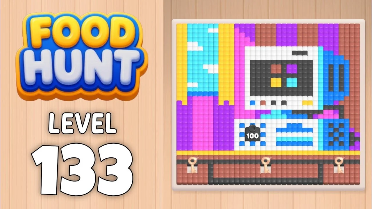 Food Hunt Level 133 board layout