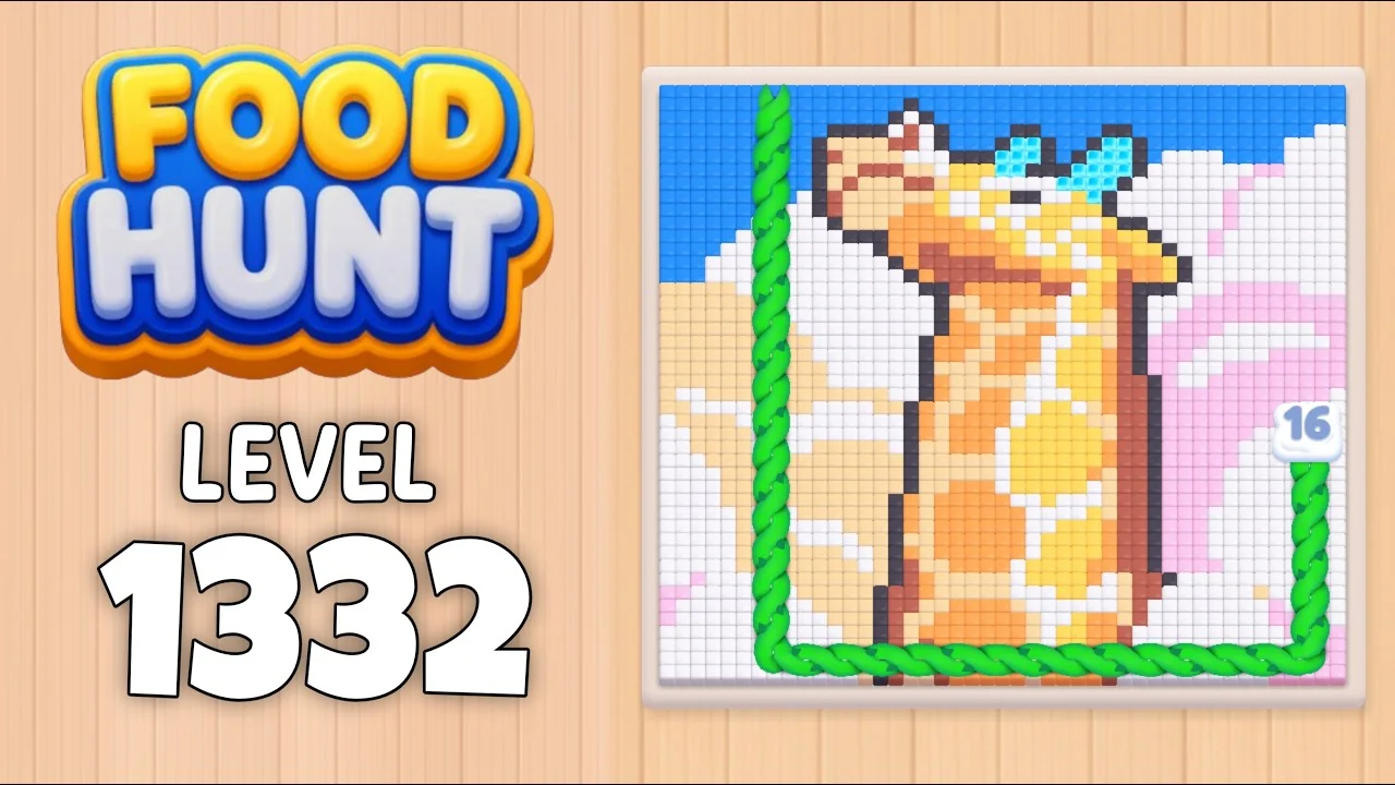 Food Hunt Level 1332 board layout