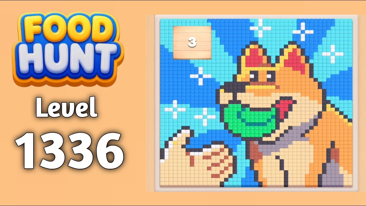 Food Hunt Level 1336 board layout