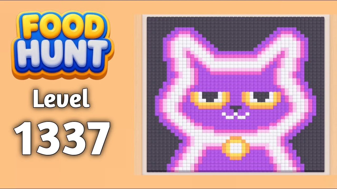Food Hunt Level 1337 board layout