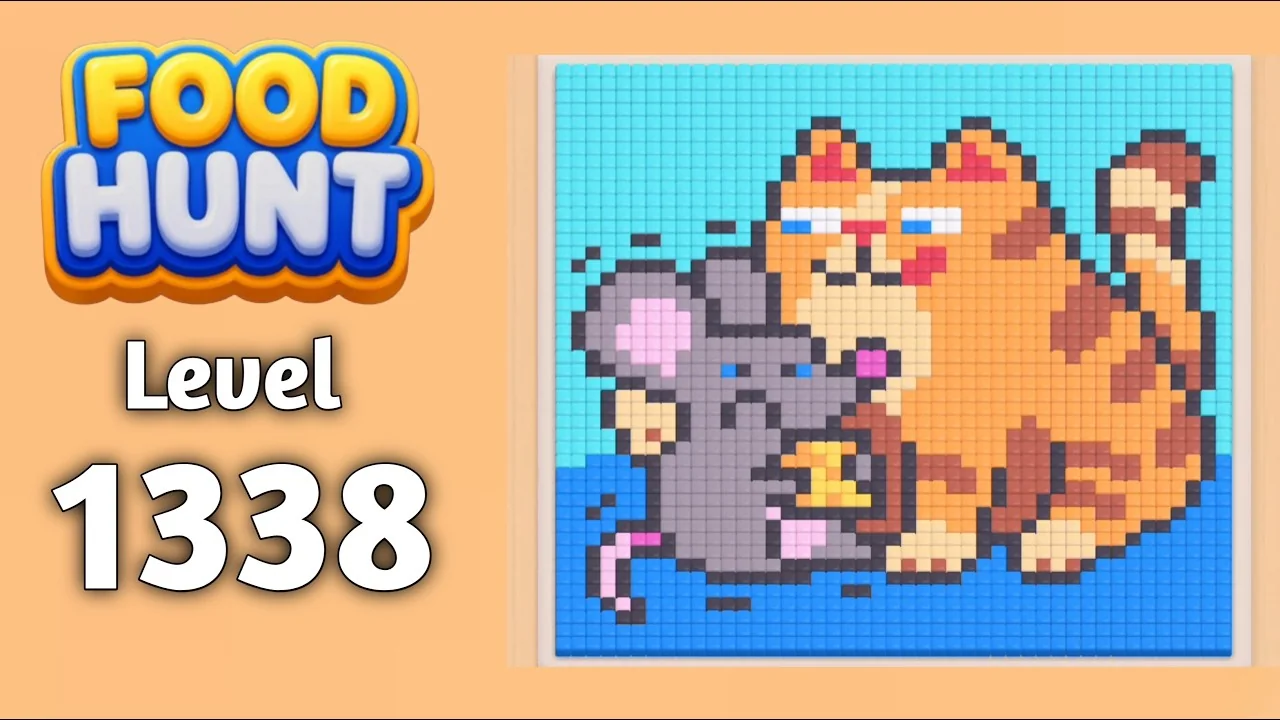 Food Hunt Level 1338 board layout