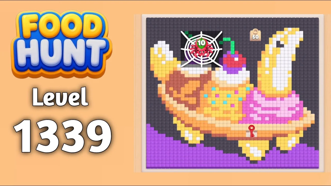 Food Hunt Level 1339 board layout
