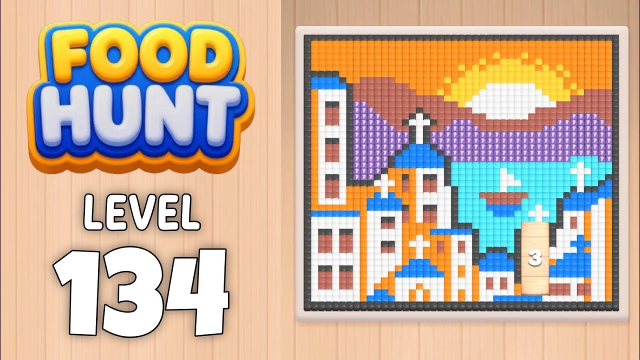 Food Hunt Level 134 board layout