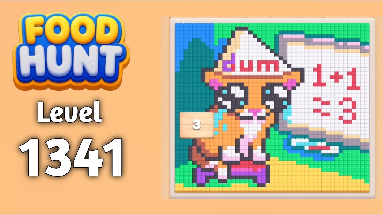 Food Hunt Level 1341 board layout
