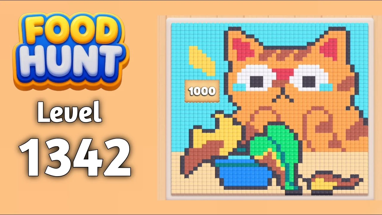 Food Hunt Level 1342 board layout