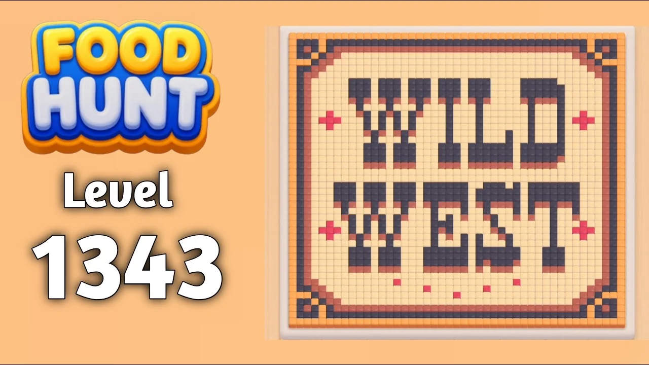 Food Hunt Level 1343 board