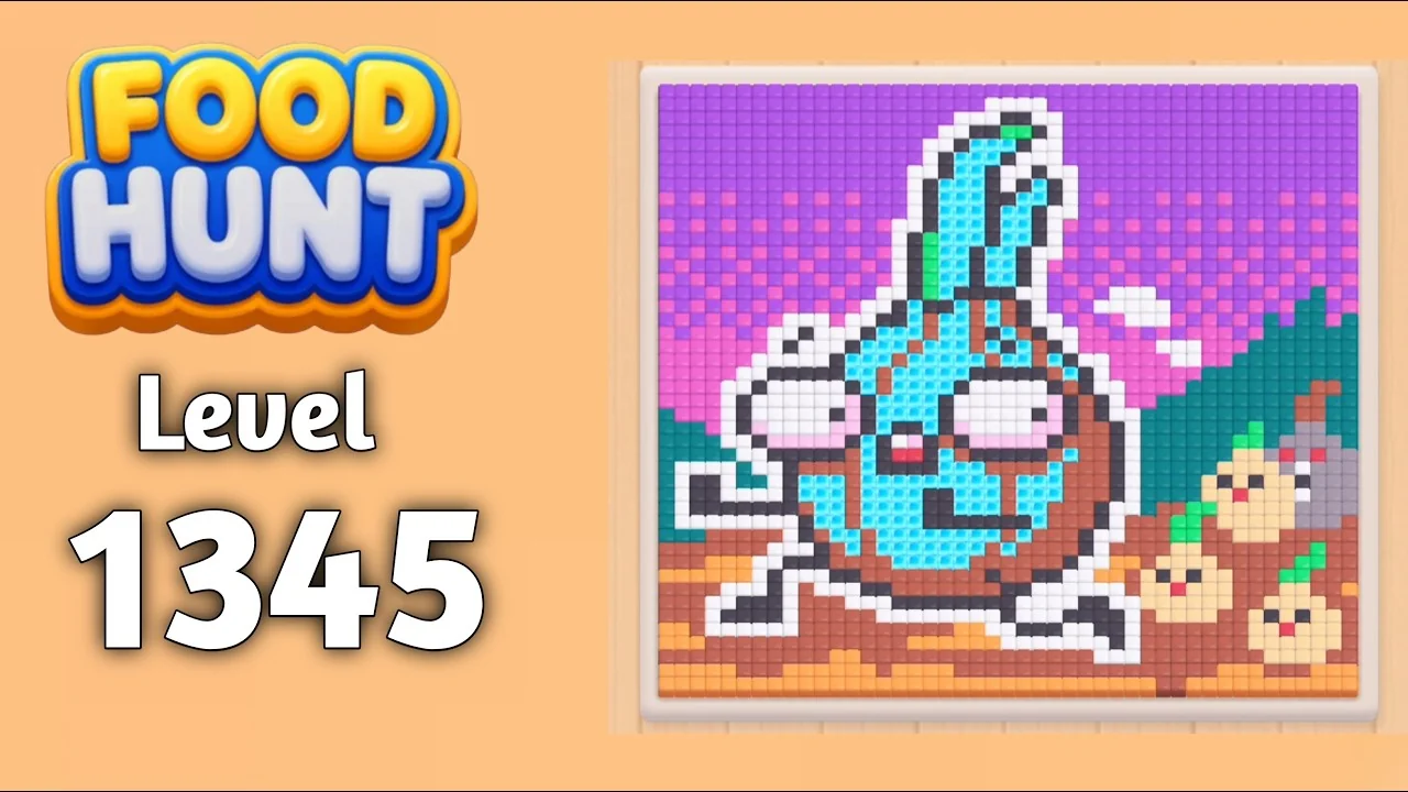Food Hunt Level 1345 board layout