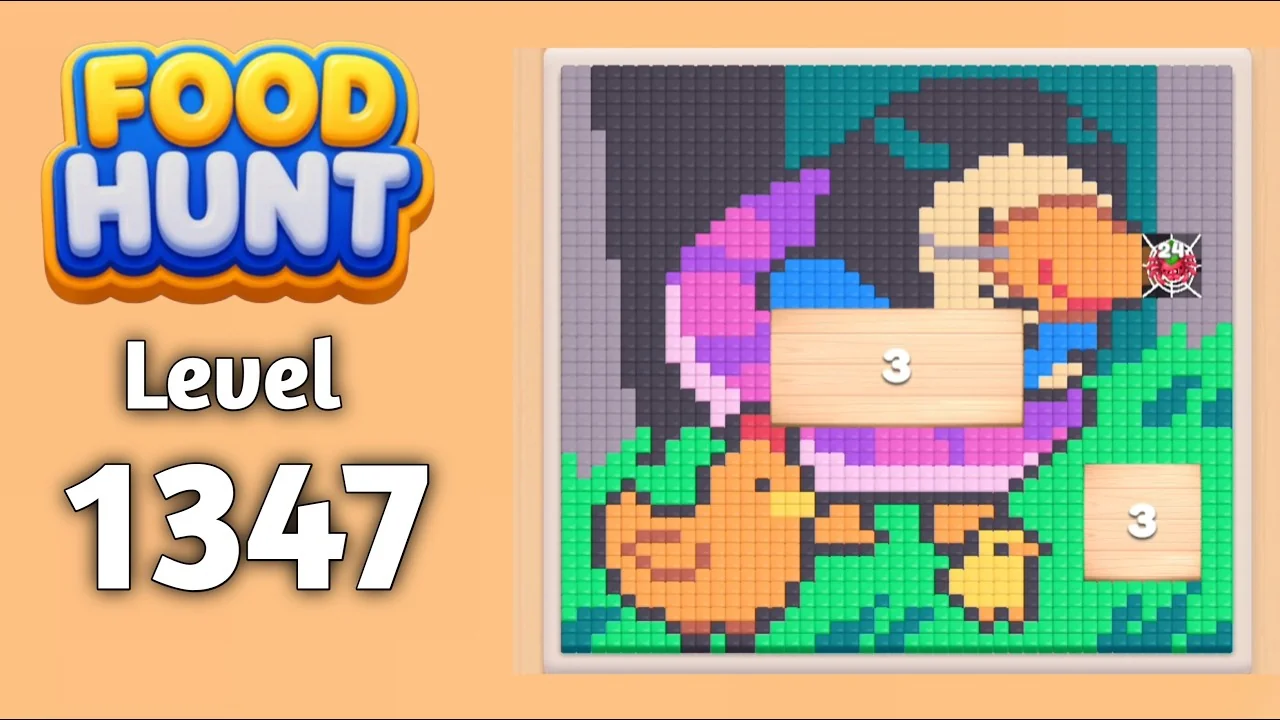 Food Hunt Level 1347 board layout