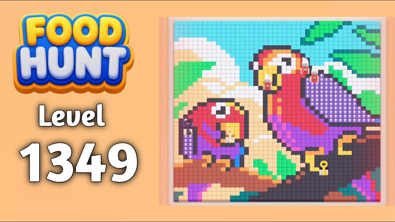 Food Hunt Level 1349 board layout