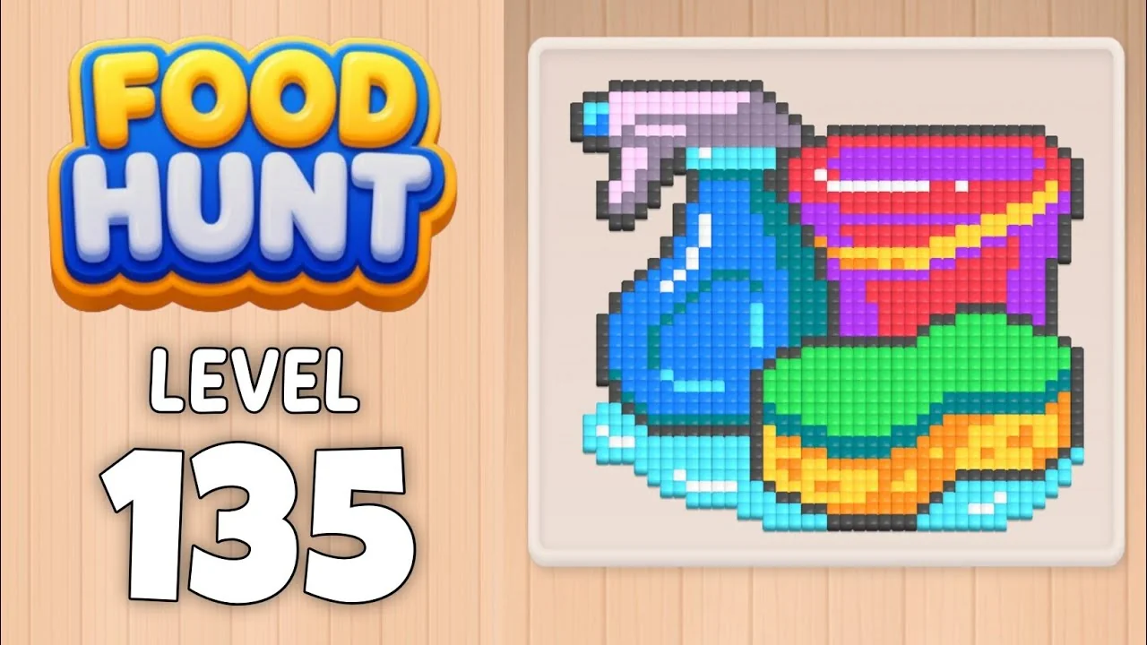 Food Hunt Level 135 board layout