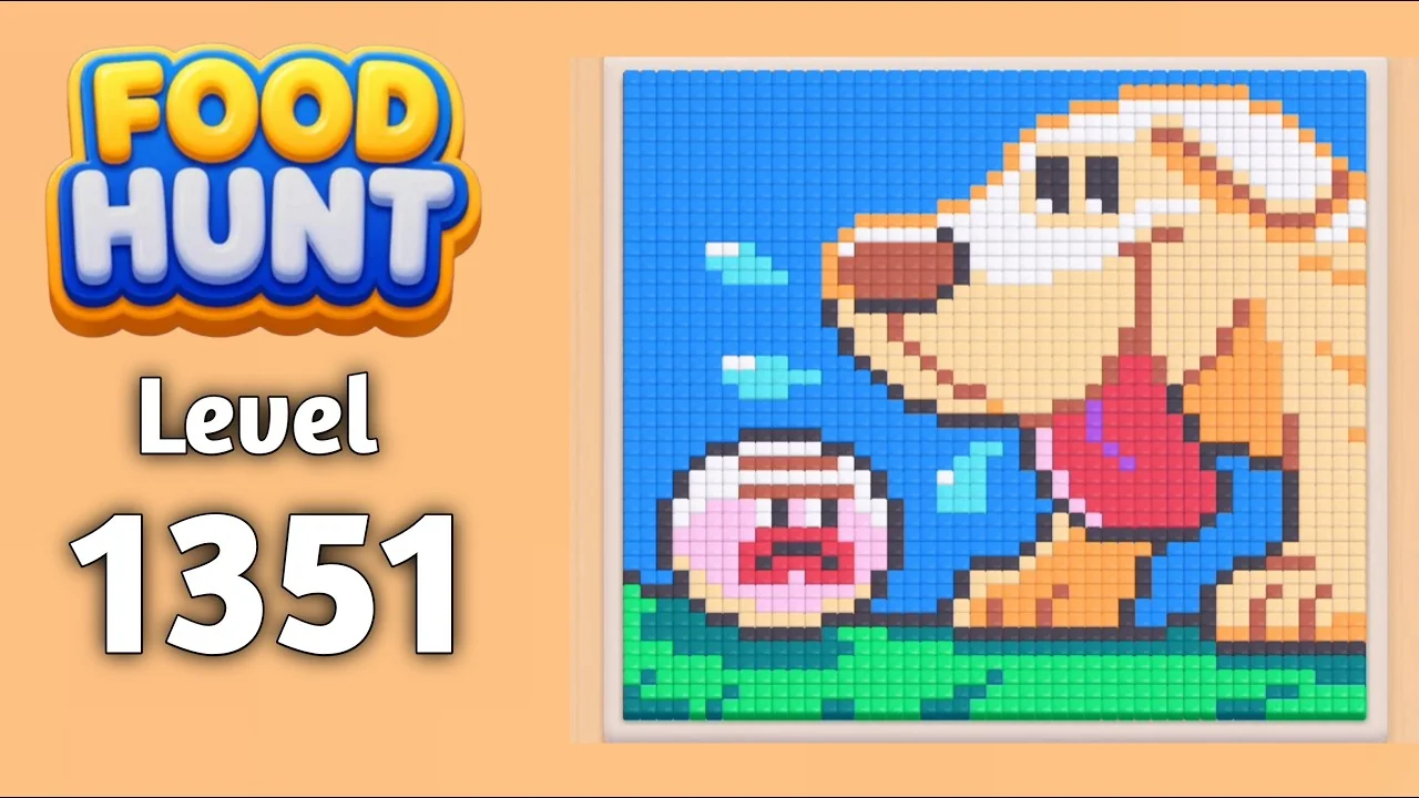 Food Hunt Level 1351 board layout