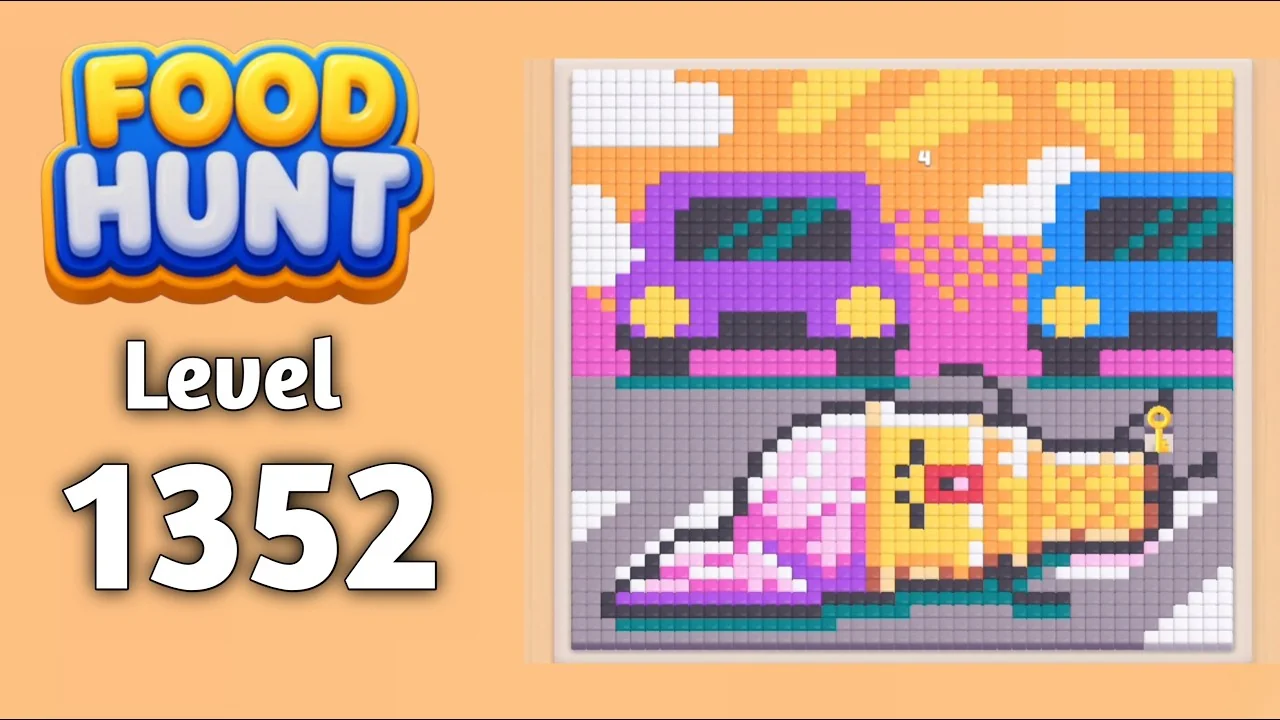 Food Hunt Level 1352 board layout