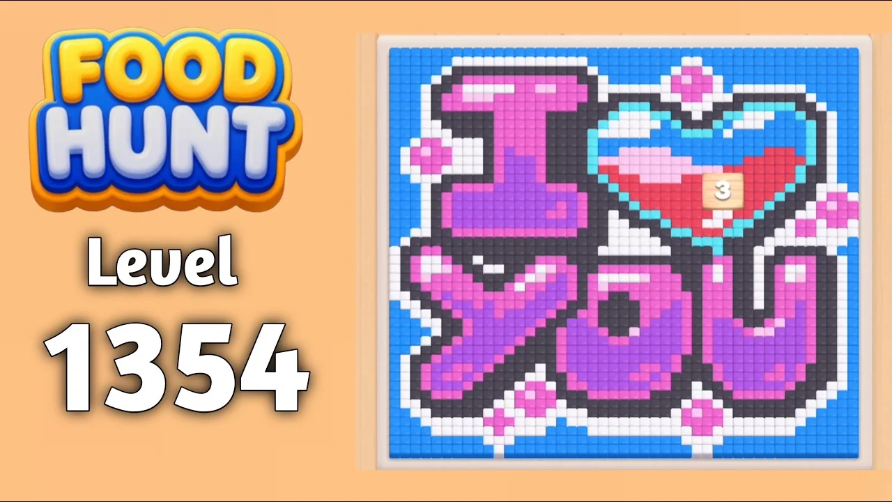 Food Hunt Level 1354 board layout