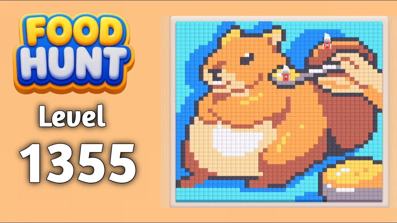 Food Hunt Level 1355 board layout