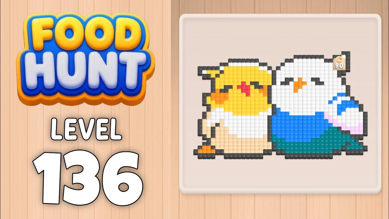 Food Hunt Level 136 board layout