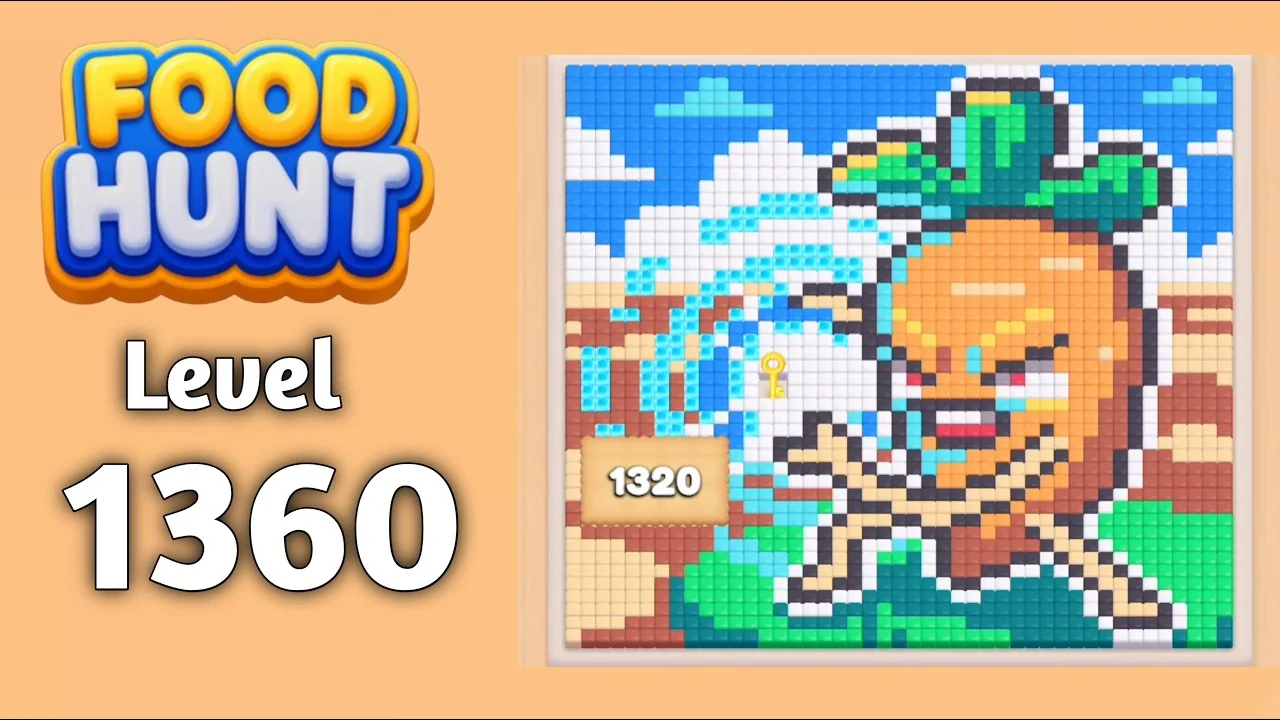 Food Hunt Level 1360 board layout