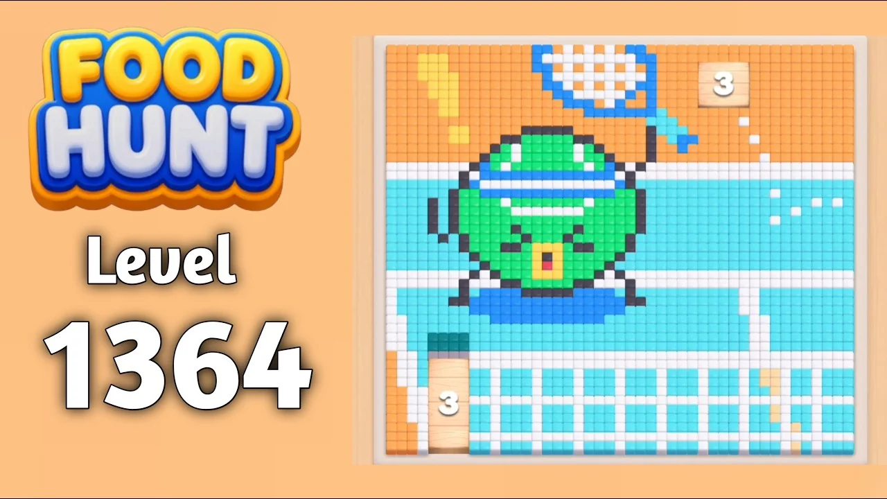 Food Hunt Level 1364 board layout