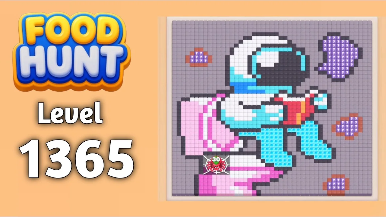 Food Hunt Level 1365 board layout