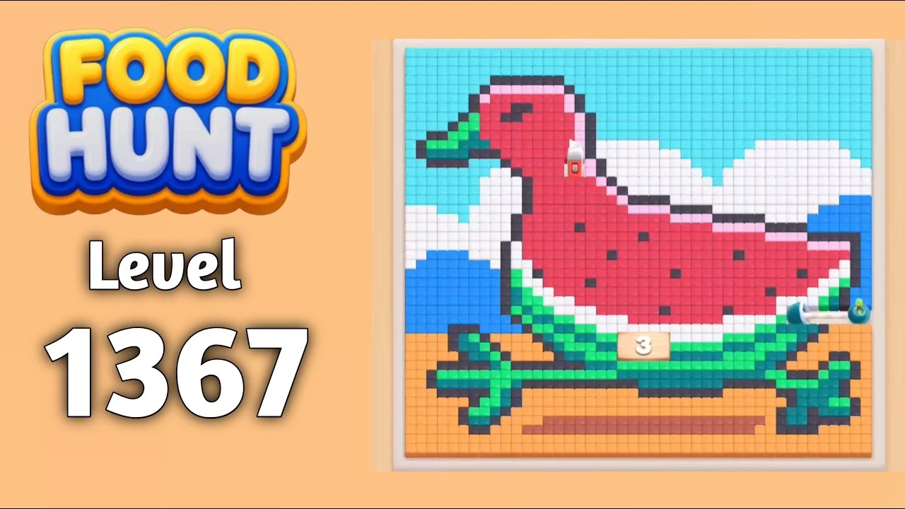 Food Hunt Level 1367 board
