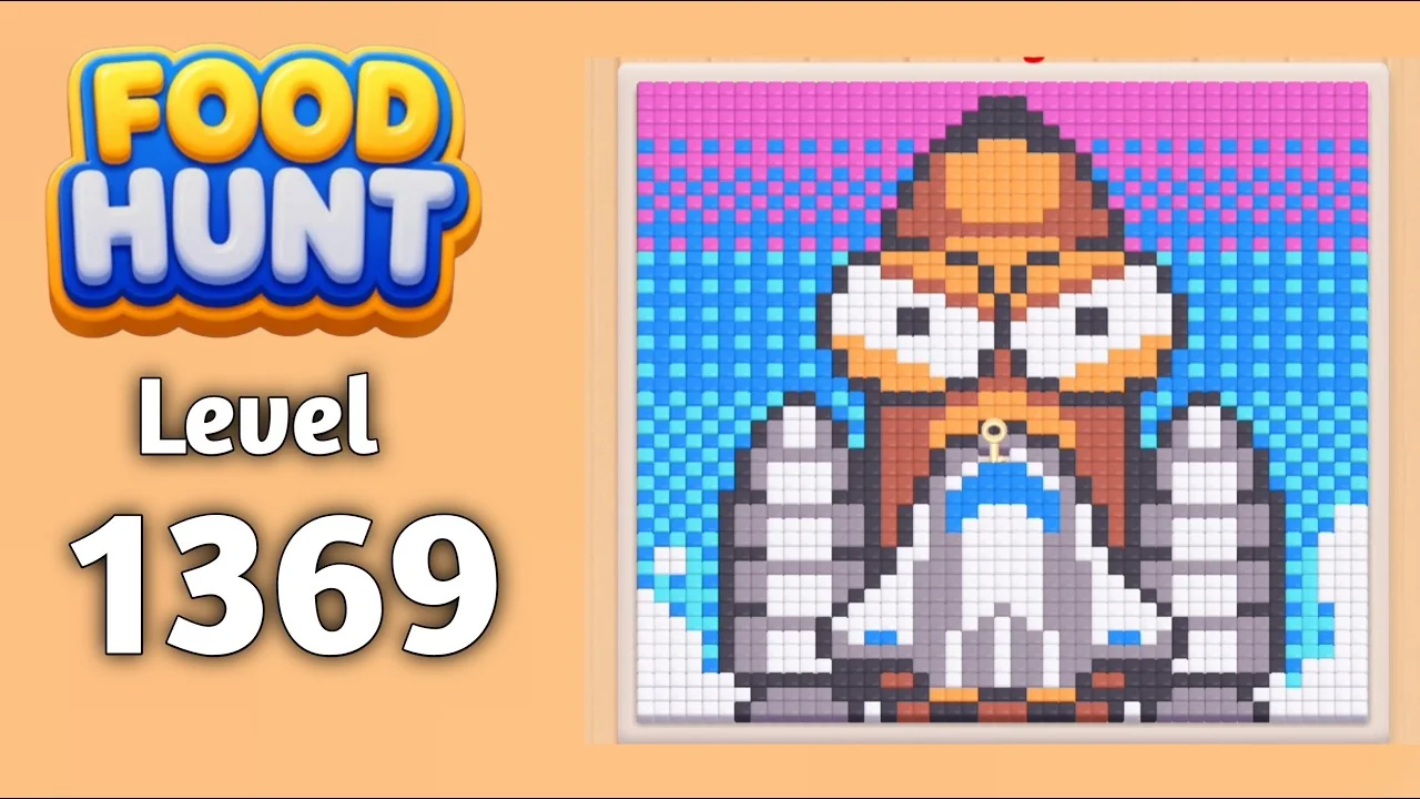 Food Hunt Level 1369 board layout