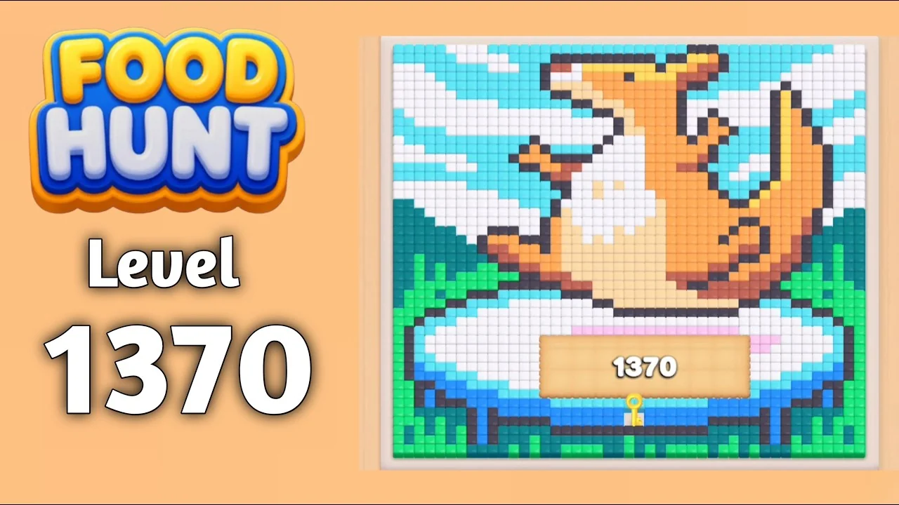 Food Hunt Level 1370 board