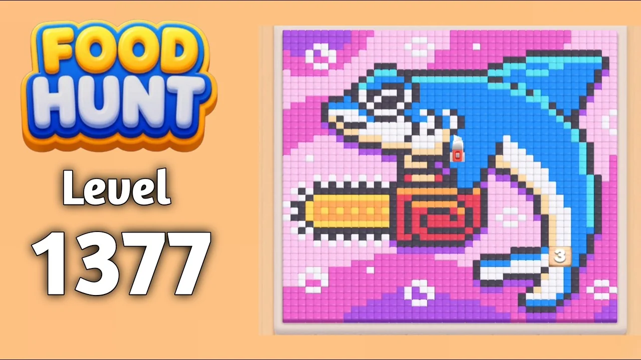 Food Hunt Level 1377 board layout