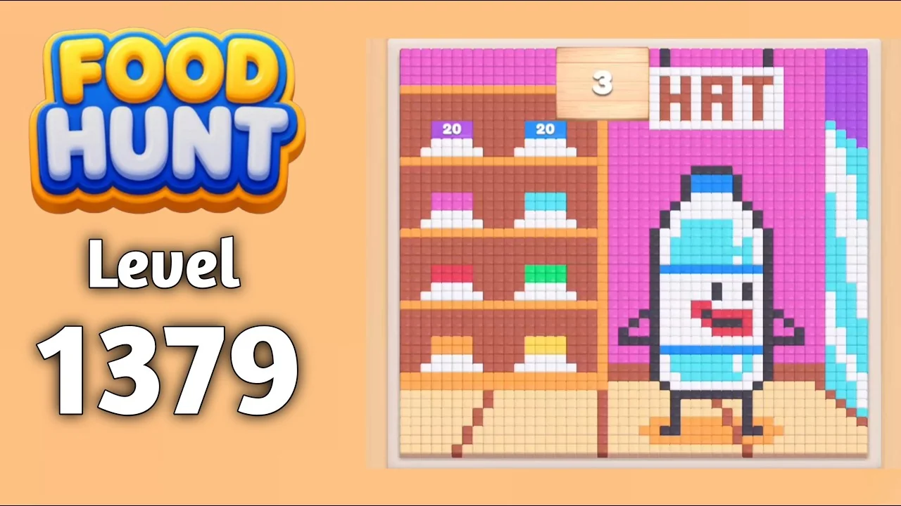 Food Hunt Level 1379 board layout