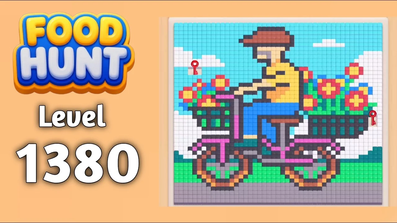 Food Hunt Level 1380 board