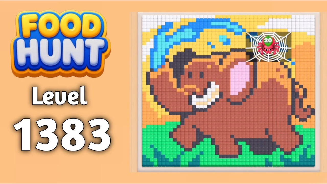 Food Hunt Level 1383 board layout