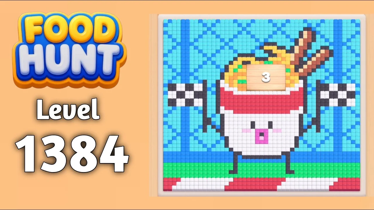 Food Hunt Level 1384 board