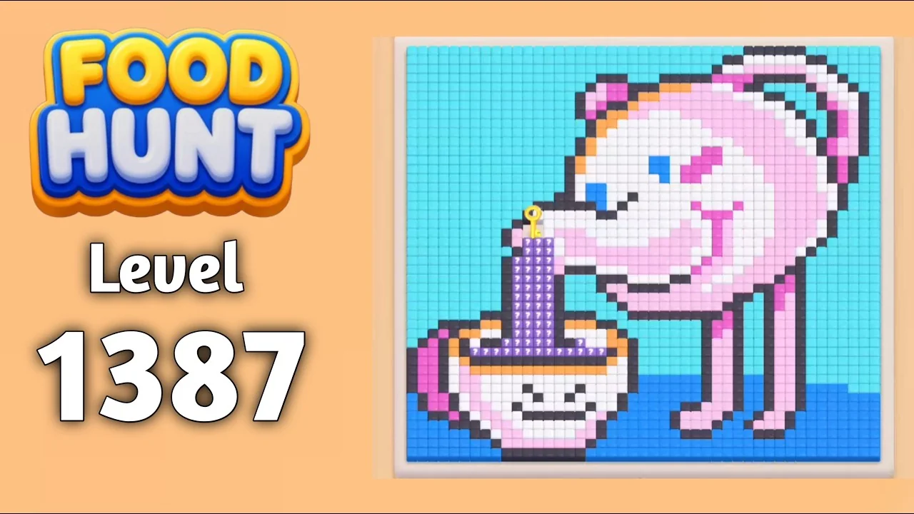 Food Hunt Level 1387 board layout
