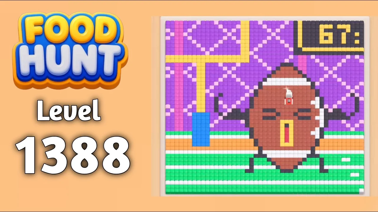 Food Hunt Level 1388 board layout