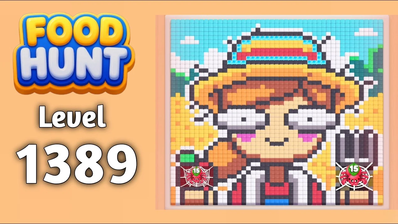 Food Hunt Level 1389 board layout