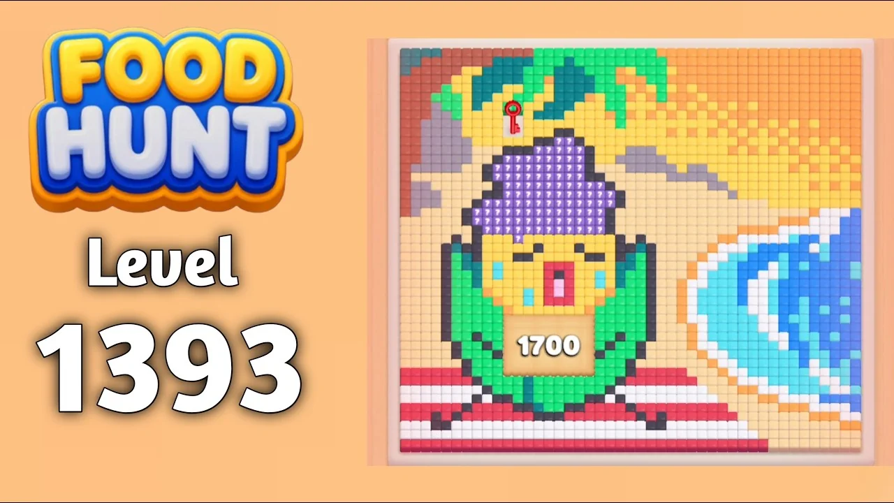 Food Hunt Level 1393 board layout