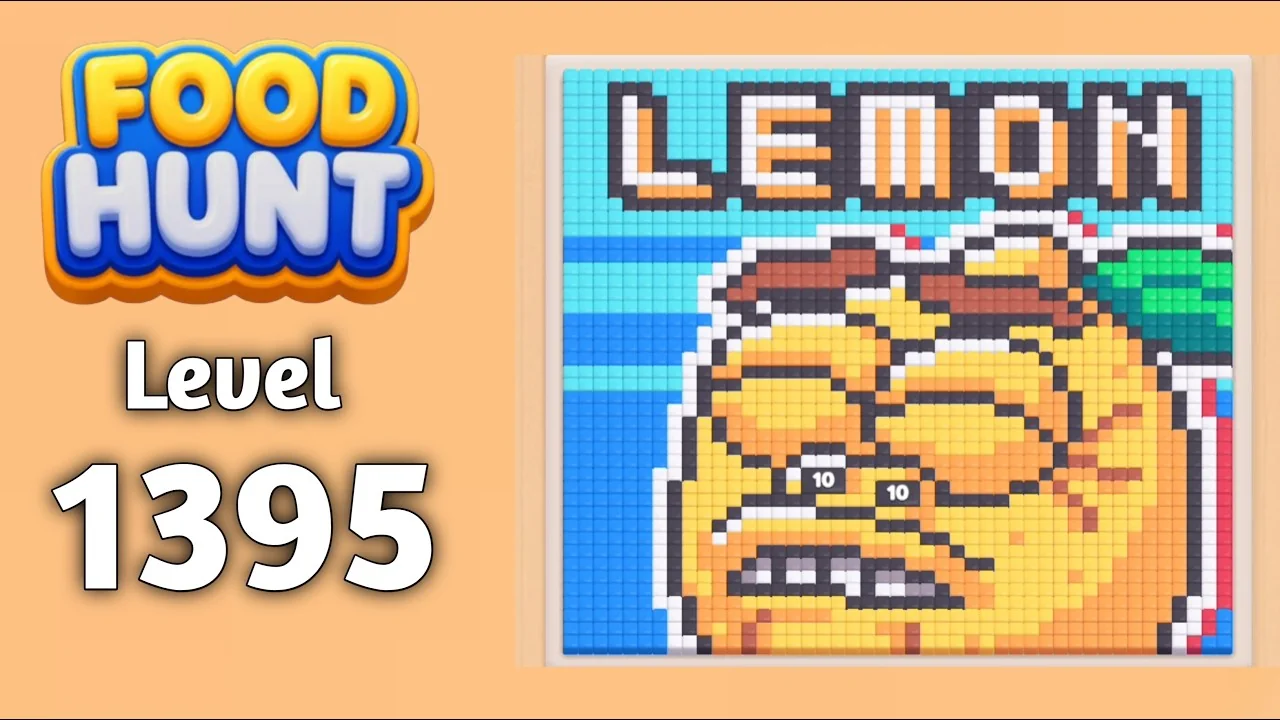 Food Hunt Level 1395 board layout