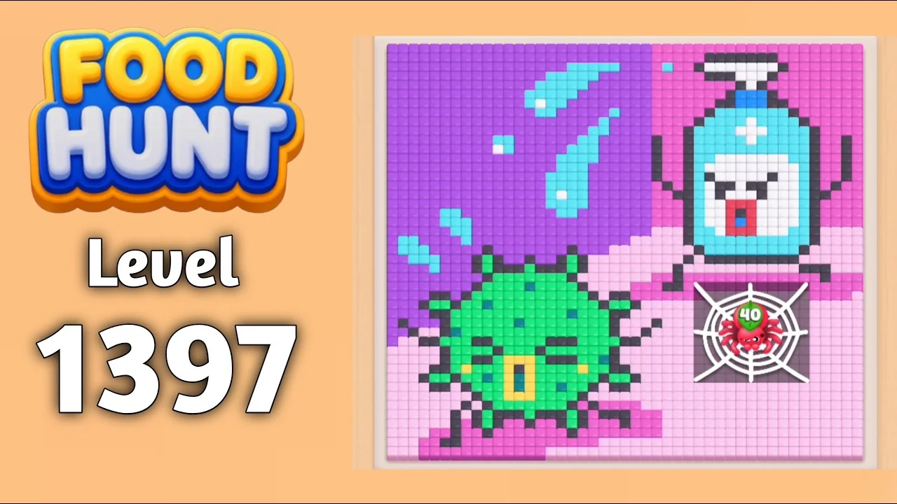 Food Hunt Level 1397 board layout