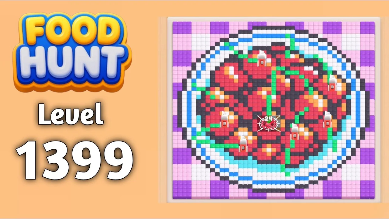 Food Hunt Level 1399 board layout