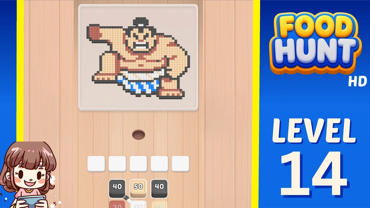 Food Hunt Level 14 board layout