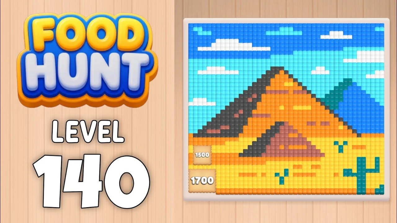 Food Hunt Level 140 board layout